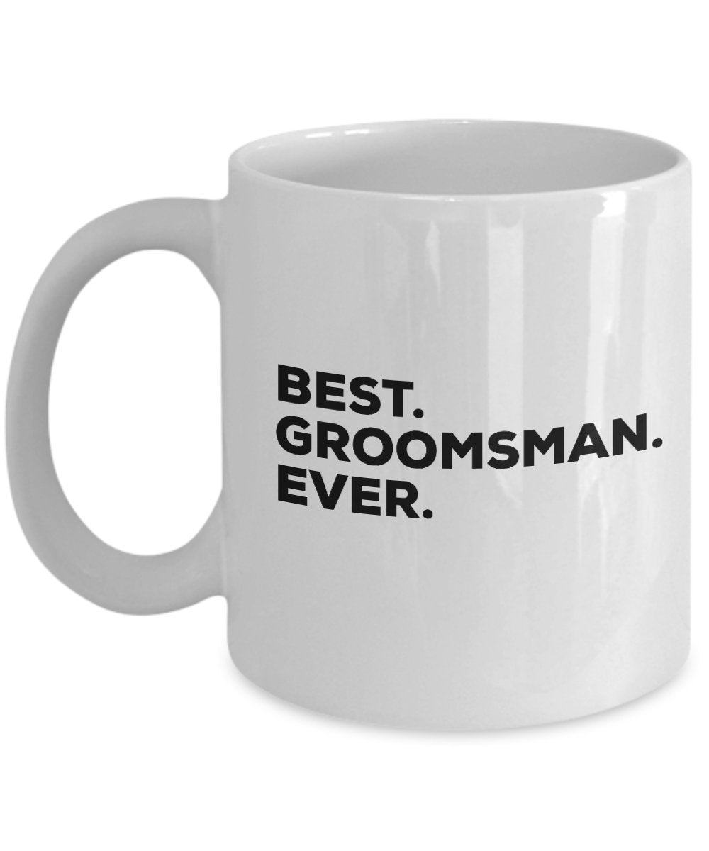 Groomsman Mug - Coffee Cup - Groomsman Gifts - Put In Gift Box Bags Set Basket - Wedding Thank You Present For The Party - Asking Funny Gag Gift Idea
