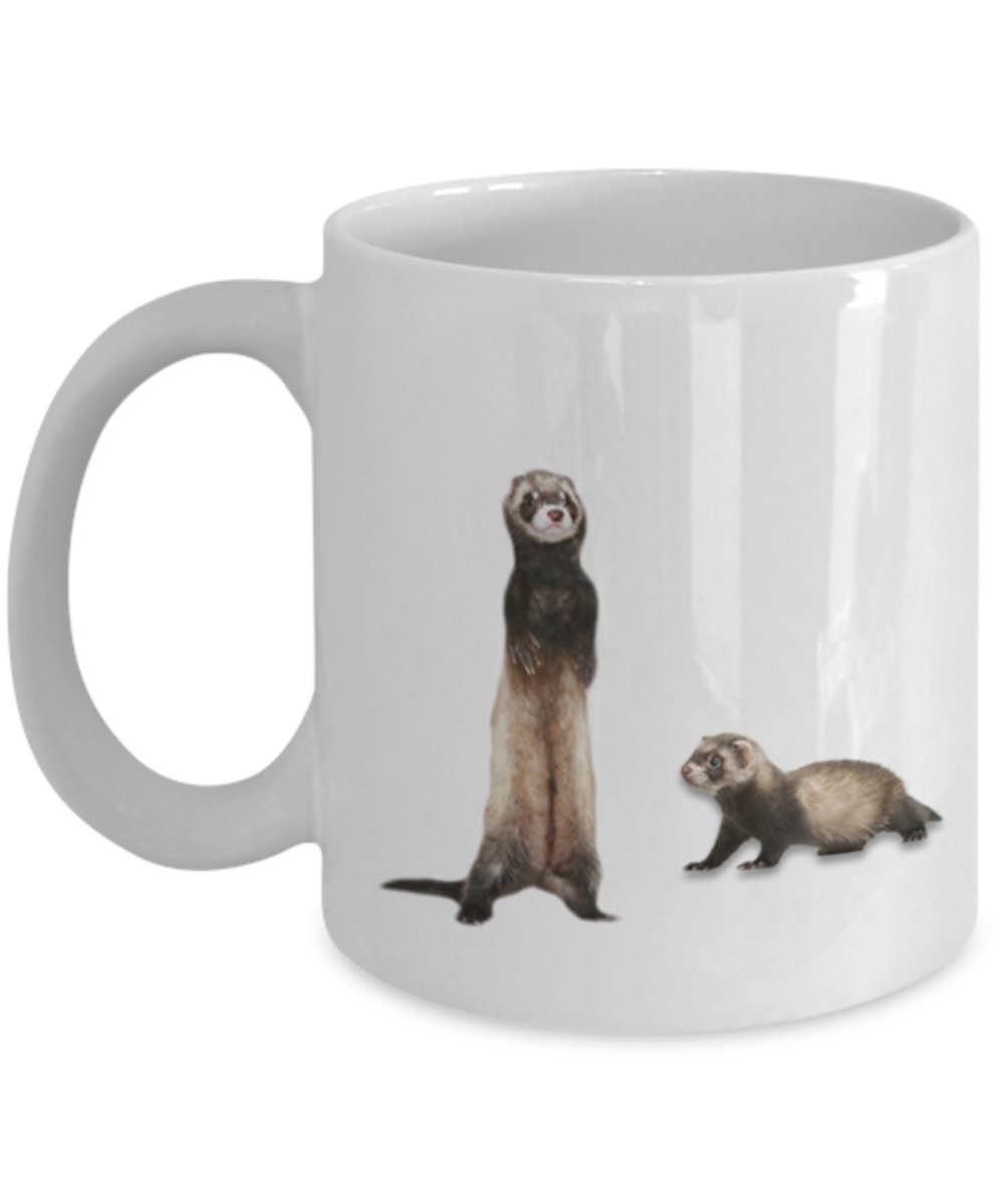 Ferret Travel Mug - Funny Tea Hot Cocoa Coffee Cup - Novelty Birthday Christmas Gag Gifts Idea