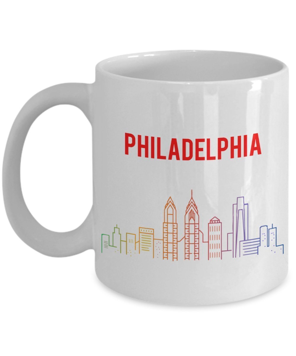 Philadelphia Mug - Funny Tea Hot Cocoa Coffee Cup - Novelty Birthday Christmas Anniversary Gag Gifts Idea