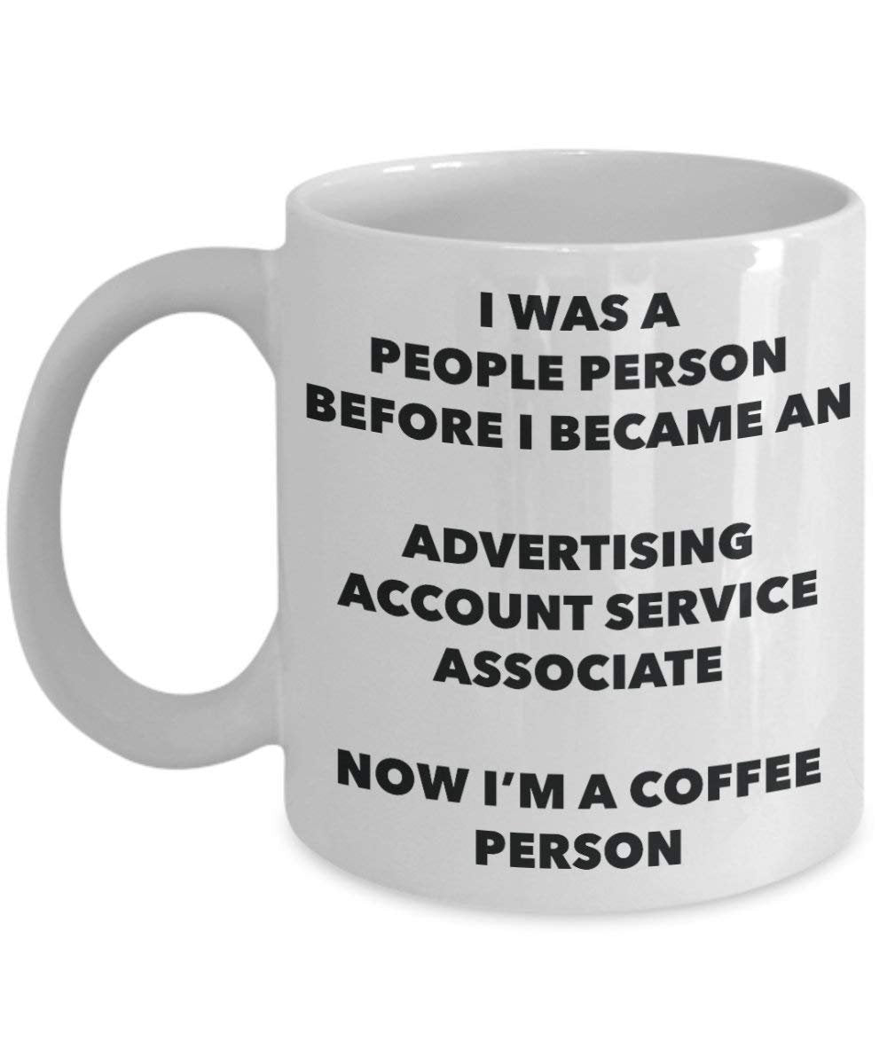 Advertising Account Service Associate Coffee Person Mug - Funny Tea Cocoa Cup - Birthday Christmas Coffee Lover Cute Gag Gifts Idea