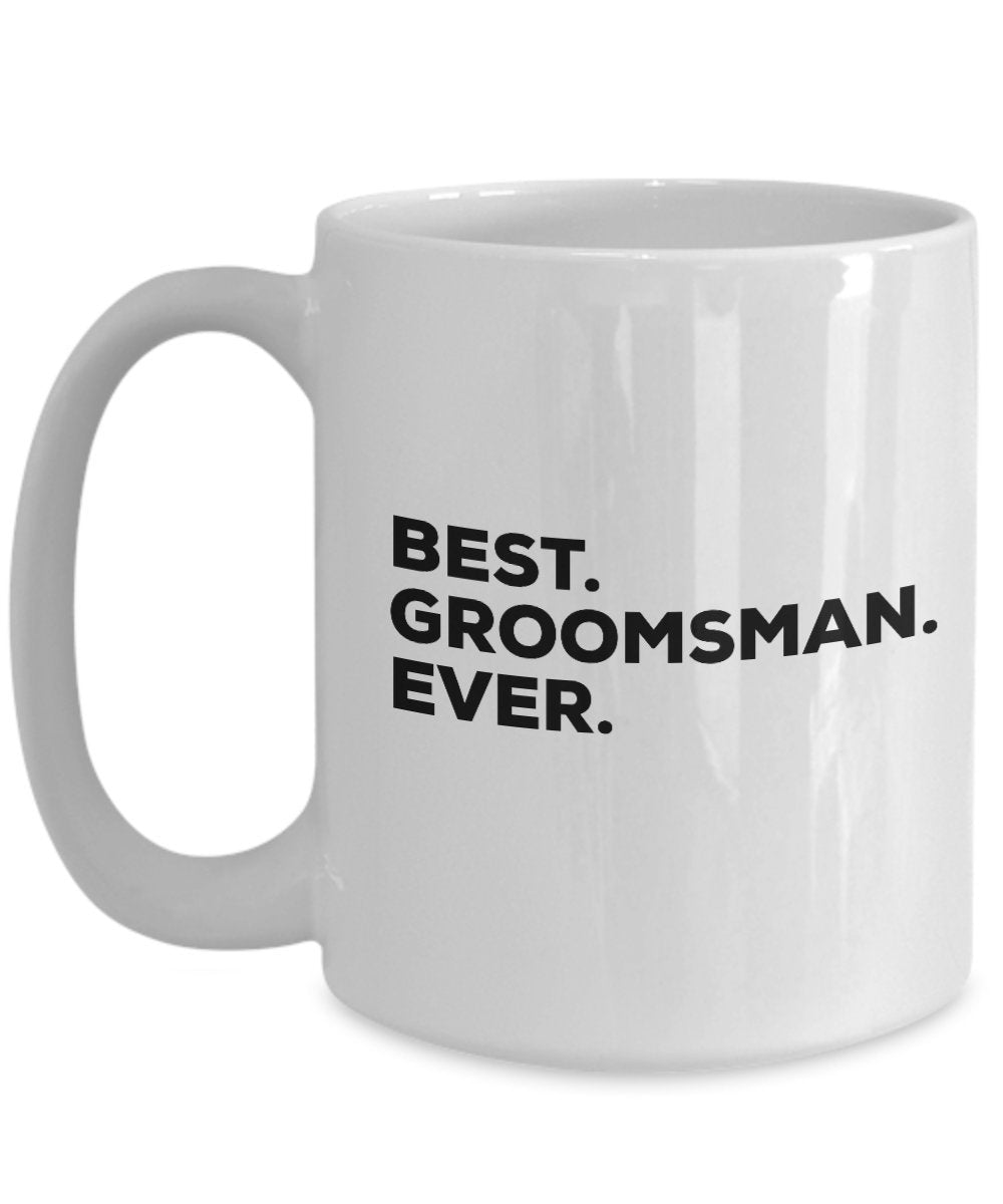 Groomsman Mug - Coffee Cup - Groomsman Gifts - Put In Gift Box Bags Set Basket - Wedding Thank You Present For The Party - Asking Funny Gag Gift Idea