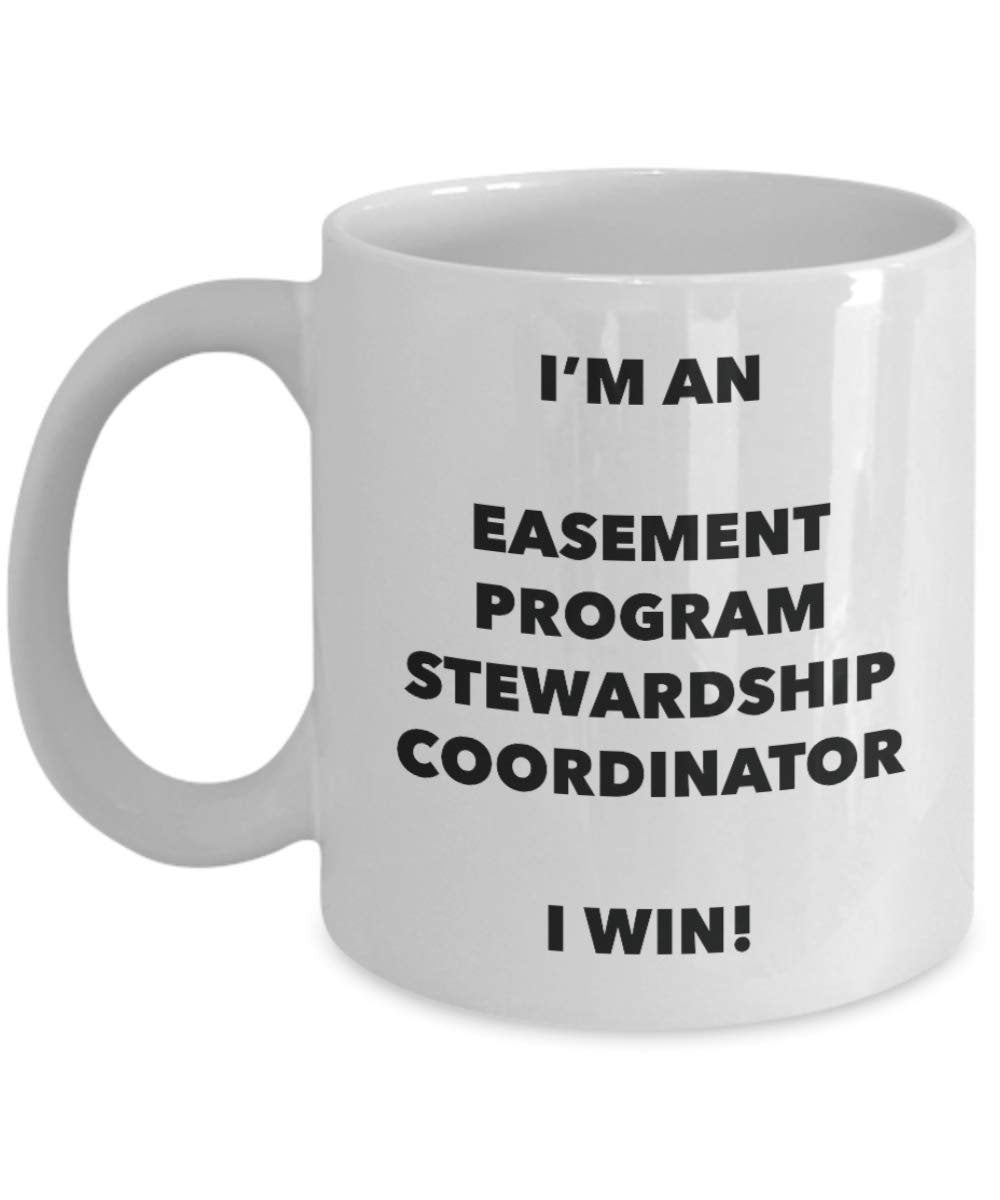 Je suis une Servitude (Droit Français) Programme Stewardship Coordinator I Win. – Funny Tasse à café – Fantaisie anniversaire Idée de Gag cadeaux de Noël 15oz blanc