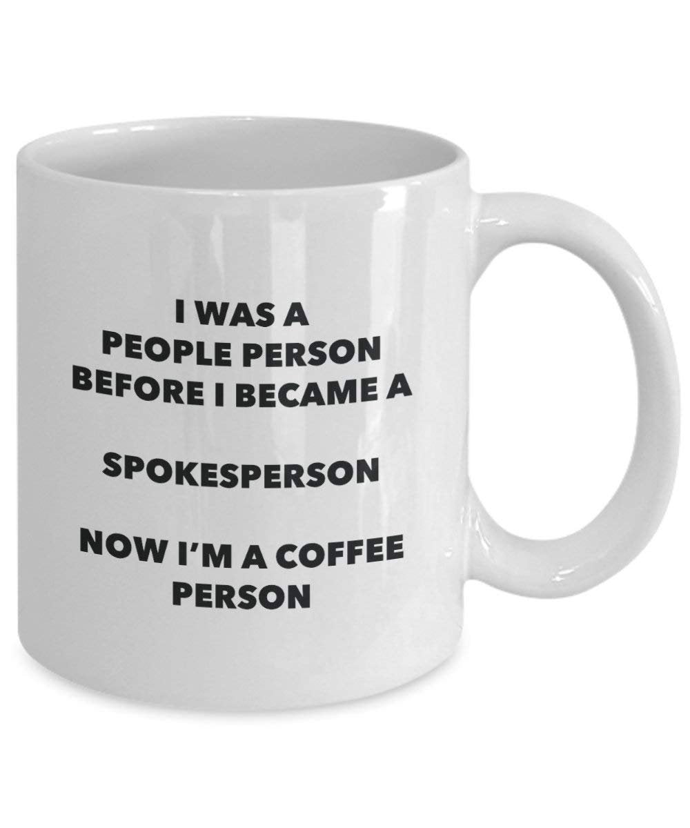 Sprecher Kaffee Person Tasse – Funny Tee Kakao-Tasse – Geburtstag Weihnachten Kaffee Lover Cute Gag Geschenke Idee