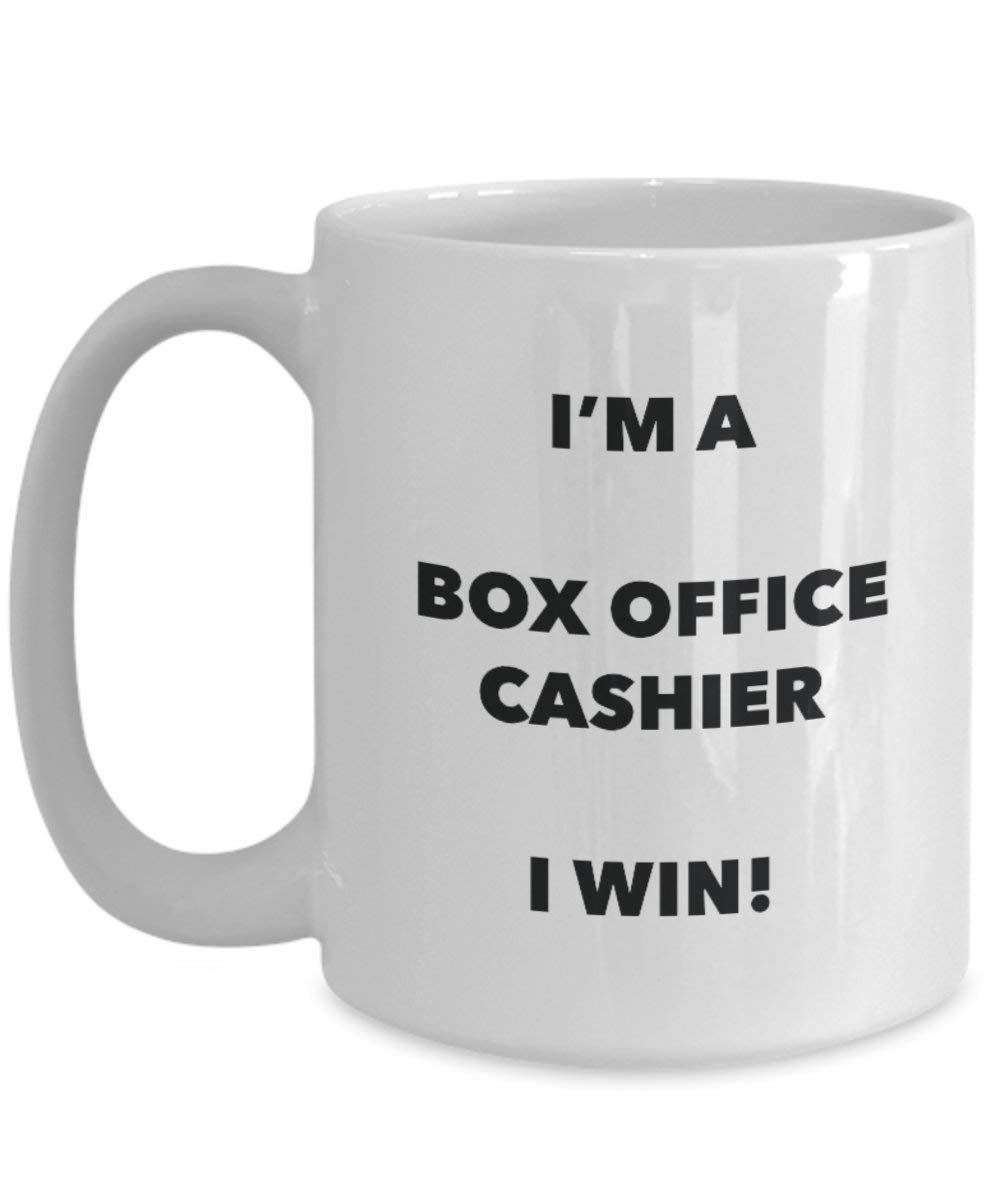Box Office Kasse Tasse – I 'm a Box Office Kasse I Win. – Funny Kaffeetasse – Neuheit Geburtstag Weihnachten Gag Geschenke Idee