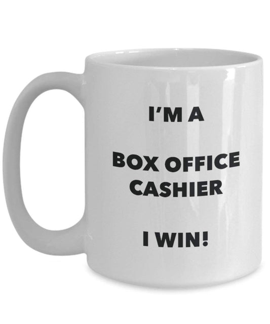 Box Office Kasse Tasse – I 'm a Box Office Kasse I Win. – Funny Kaffeetasse – Neuheit Geburtstag Weihnachten Gag Geschenke Idee