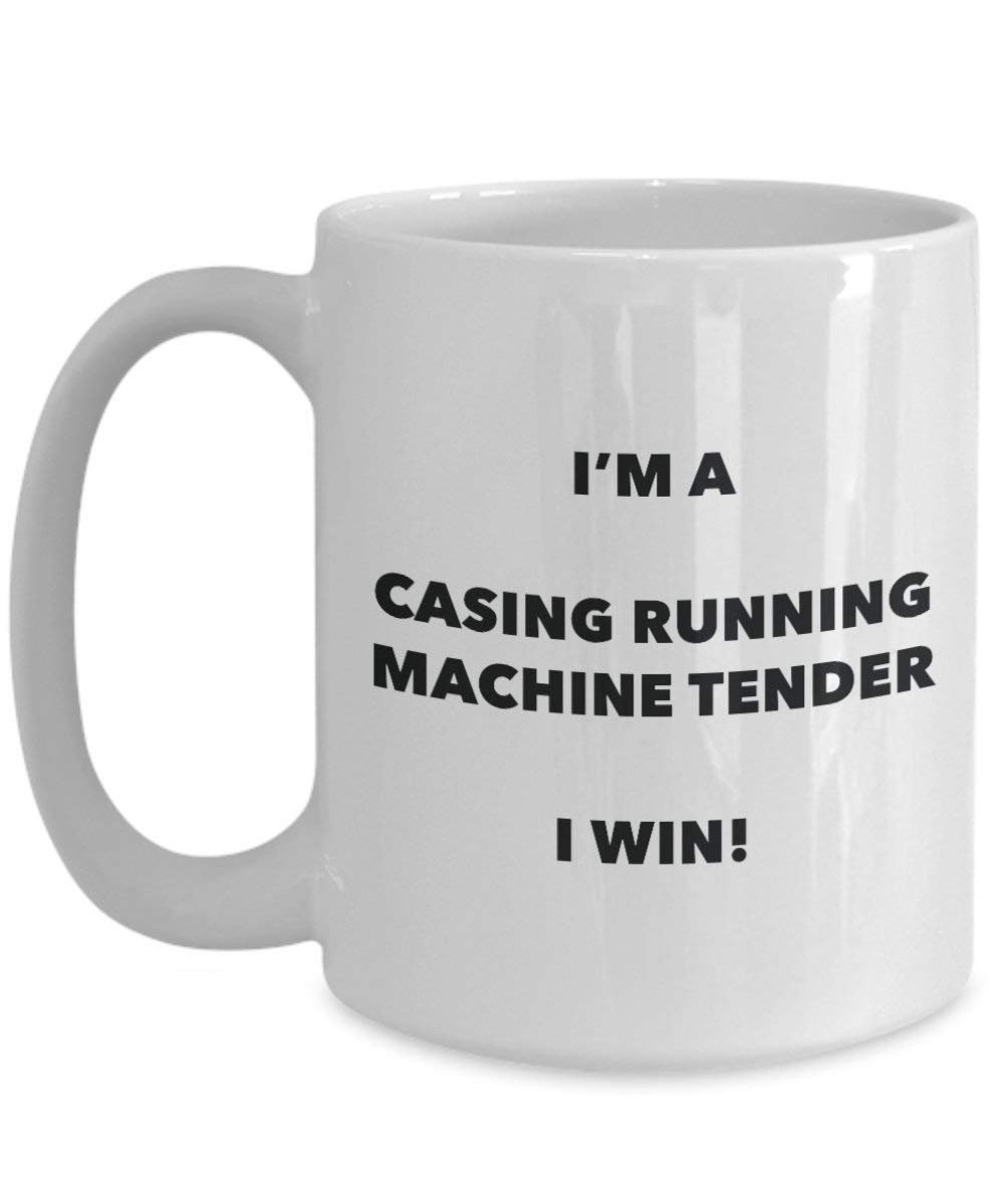 I 'm a Gehäuse Running Maschine Tender Tasse I Win. – Funny Kaffeetasse – Neuheit Geburtstag Weihnachten Gag Geschenke Idee 11oz weiß