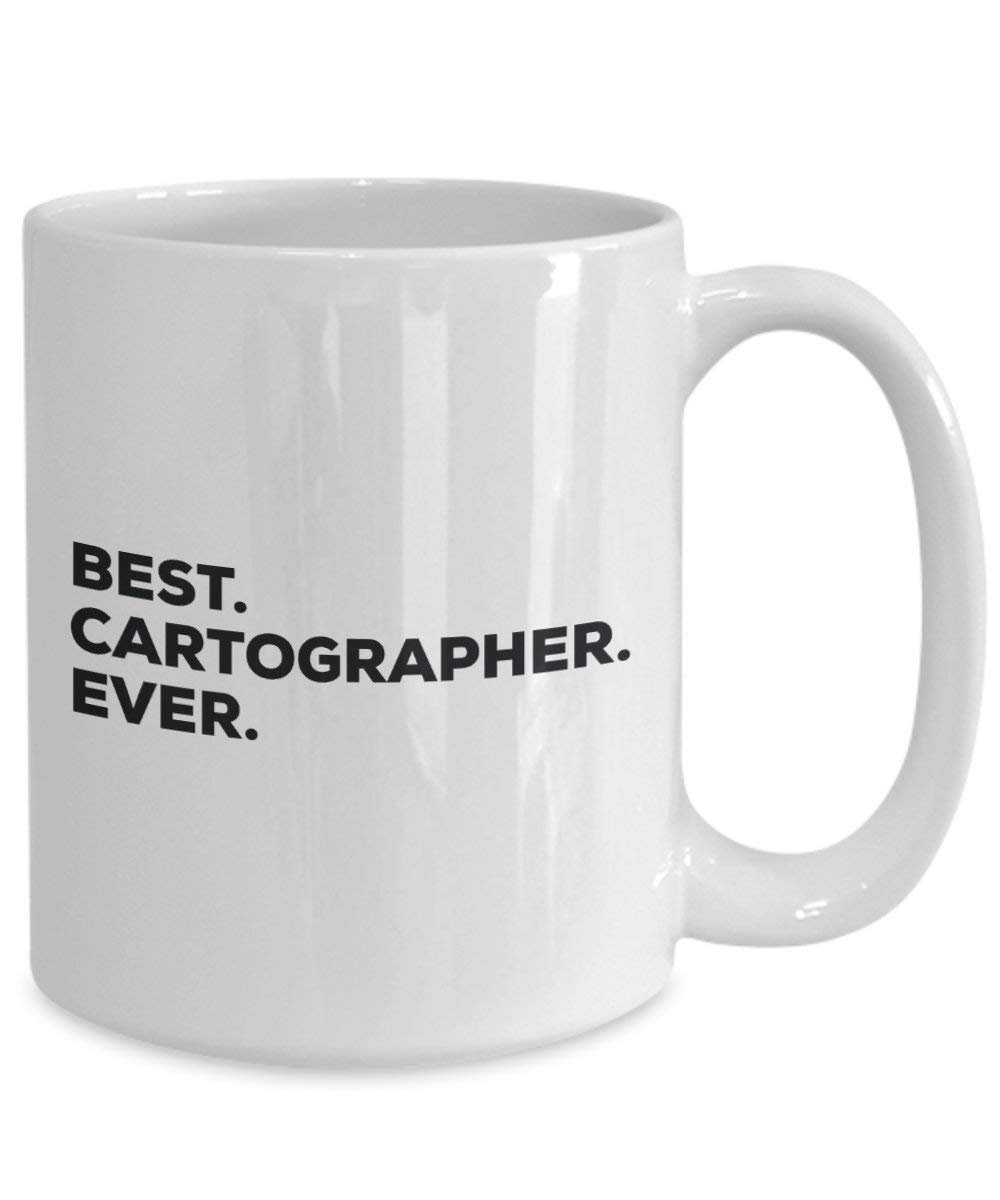 Best Cartographer Ever Tasse – Funny Coffee Cup – Thank You Anerkennung für Weihnachten Geburtstag Urlaub Einzigartiges Geschenk Ideen