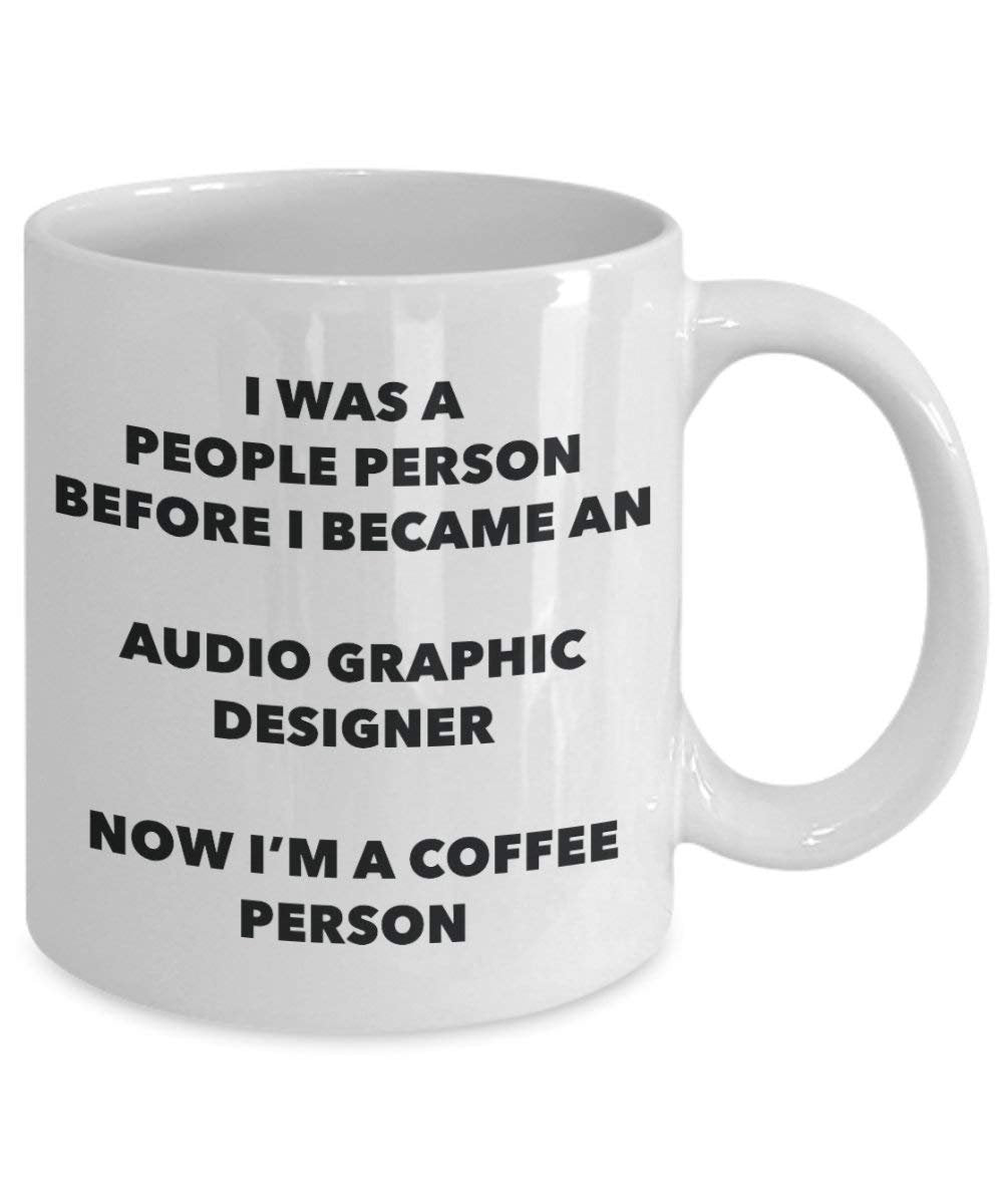 Audio Graphic Designer Kaffee Person Tasse – Funny Tee Kakao-Tasse – Geburtstag Weihnachten Kaffee Lover Cute Gag Geschenke Idee