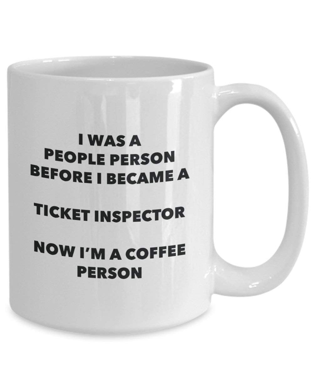 Ticket Inspector Coffee Person Mug - Funny Tea Cocoa Cup - Birthday Christmas Coffee Lover Cute Gag Gifts Idea