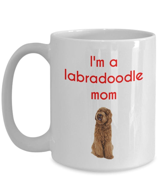 Labradoodle Mom Tasse – Hundeliebhaber Geschenk – Funny Tee Hot Cocoa Kaffeetasse – Neuheit Geburtstag Weihnachten Jahrestag Gag Geschenke Idee