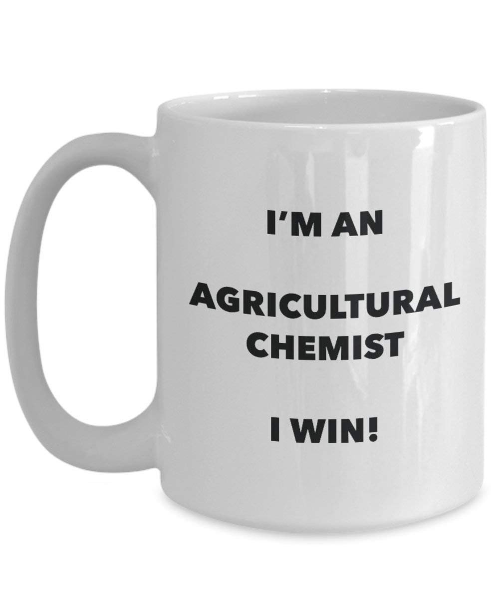 agricole Chimiste Mug – Je suis un Chimiste agricole I Win. – Funny Tasse à café – Fantaisie anniversaire Idée de Gag cadeaux de Noël 11oz blanc