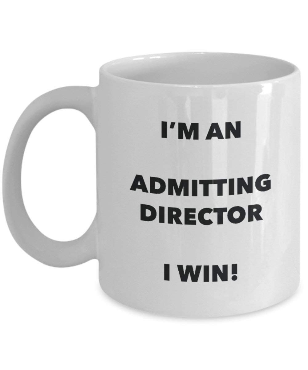 Aufnahme Director Tasse – Ich bin ein Zulassung Director I Win. – Funny Kaffeetasse – Neuheit Geburtstag Weihnachten Gag Geschenke Idee