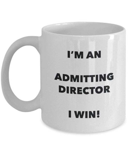 Aufnahme Director Tasse – Ich bin ein Zulassung Director I Win. – Funny Kaffeetasse – Neuheit Geburtstag Weihnachten Gag Geschenke Idee