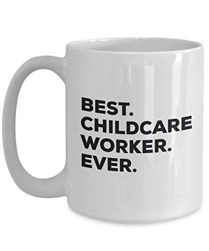 Best Kinderbetreuung Worker Ever Tasse – Funny Coffee Cup – Thank You Anerkennung für Weihnachten Geburtstag Urlaub Einzigartiges Geschenk Ideen