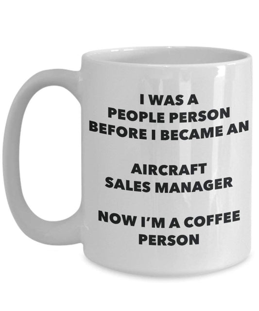 Aircraft Sales Manager personne à café Mug Tasse à thé de cacao – rigolo – Anniversaire de Noël amateur de café mignon Gag Gifts Idée 11oz blanc