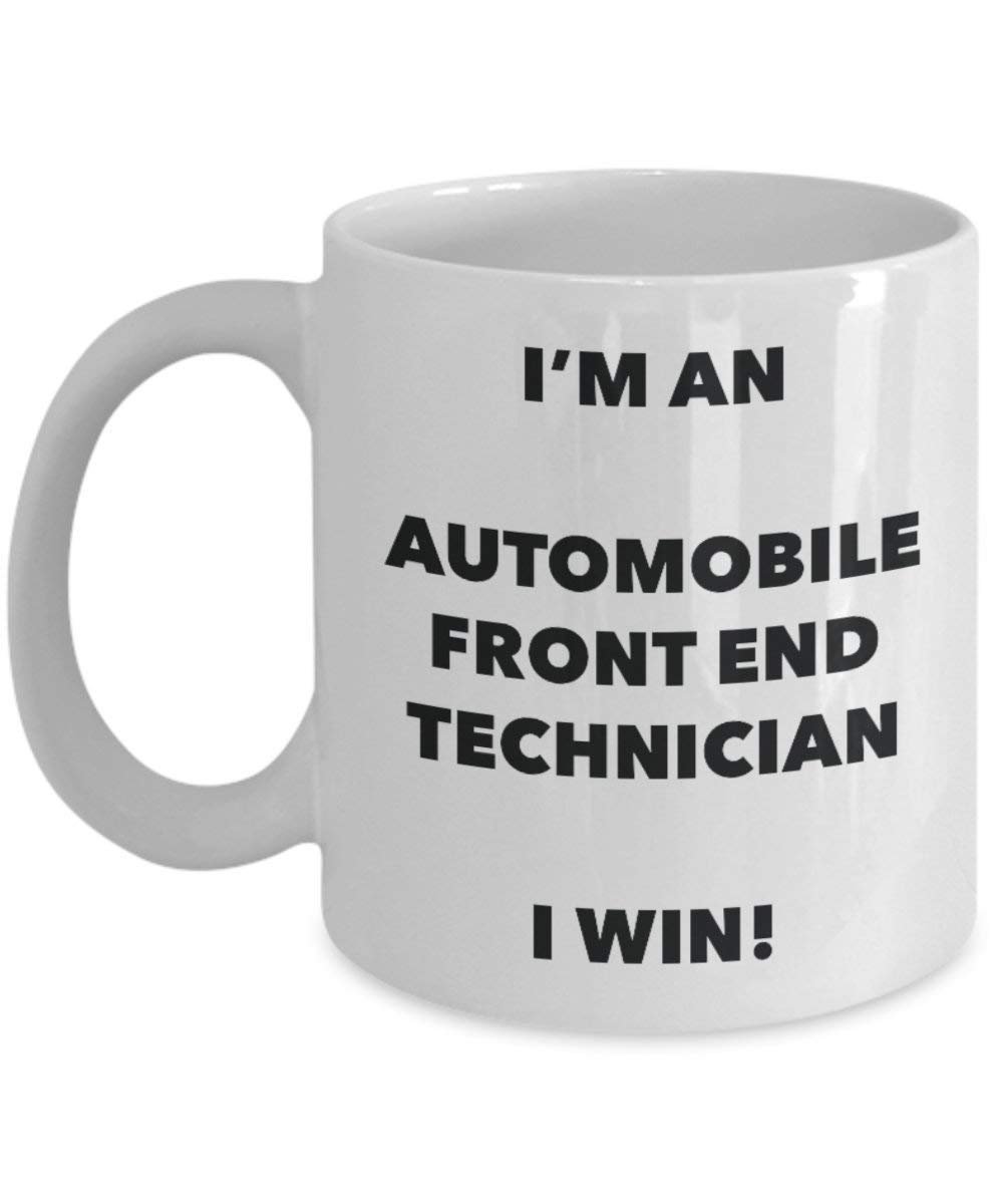 Automobile Front End Technician mug – I' m An automobile Front End Technician i Win. – Funny Coffee Cup – novelty Birthday Christmas GAG regalo idea 15oz Infradito colorati estivi, con finte perline