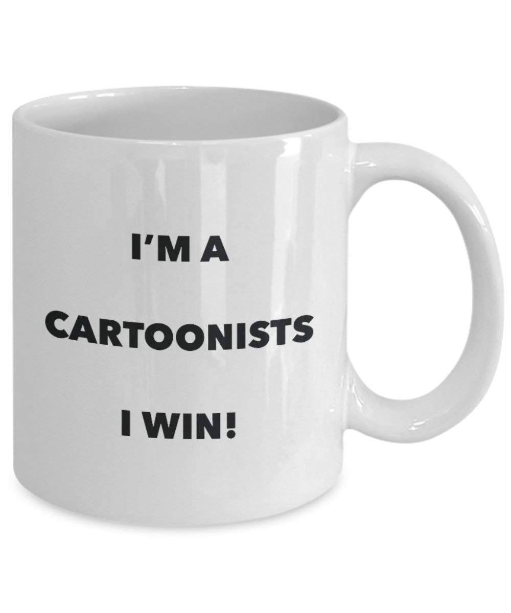 Karikaturisten Tasse – I 'm a Karikaturisten I Win. – Funny Kaffeetasse – Neuheit Geburtstag Weihnachten Gag Geschenke Idee
