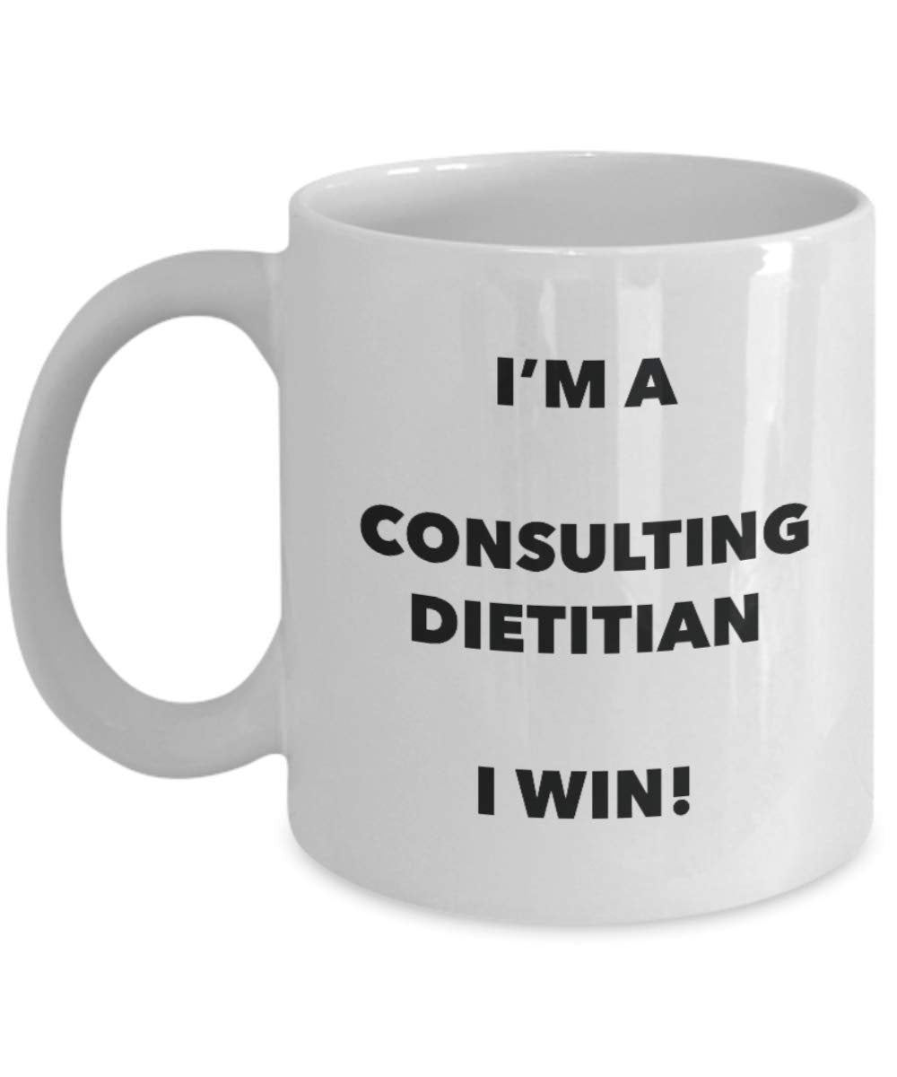 Je suis une consultation Diététicien Mug I Win. – Funny Tasse à café – Fantaisie anniversaire Idée de Gag cadeaux de Noël 15oz blanc