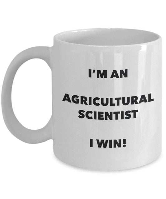 Agricultural Scientist Mug - I'm an Agricultural Scientist I win! - Funny Coffee Cup - Novelty Birthday Christmas Gag Gifts Idea