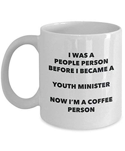 Youth Ministro cacao persona – Tazza da tè caffè tazza – Birthday Christmas Coffee Lover cute GAG regalo idea 15oz Infradito colorati estivi, con finte perline