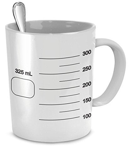 Coffee Mug Beaker - Funny Coffee Beaker - Coffee Measure Mug - Coffee Beaker