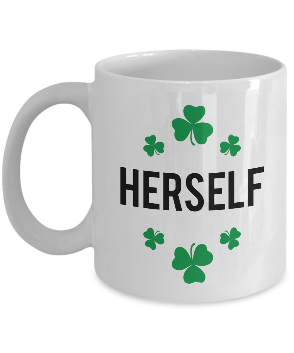 Irish Herself Mug - Irish Mug Set - Funny Tea Hot Cocoa Coffee Cup - Novelty Birthday Gift Idea