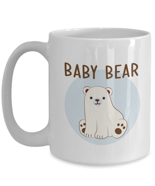 Baby Bear Coffee Mug - Funny Tea Hot Cocoa Cup - Novelty Birthday Christmas Anniversary Gag Gifts Idea