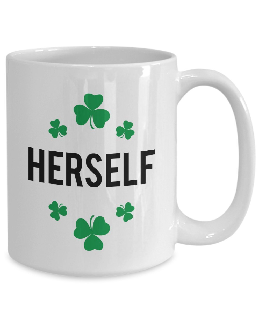 Irish Herself Mug - Irish Mug Set - Funny Tea Hot Cocoa Coffee Cup - Novelty Birthday Gift Idea