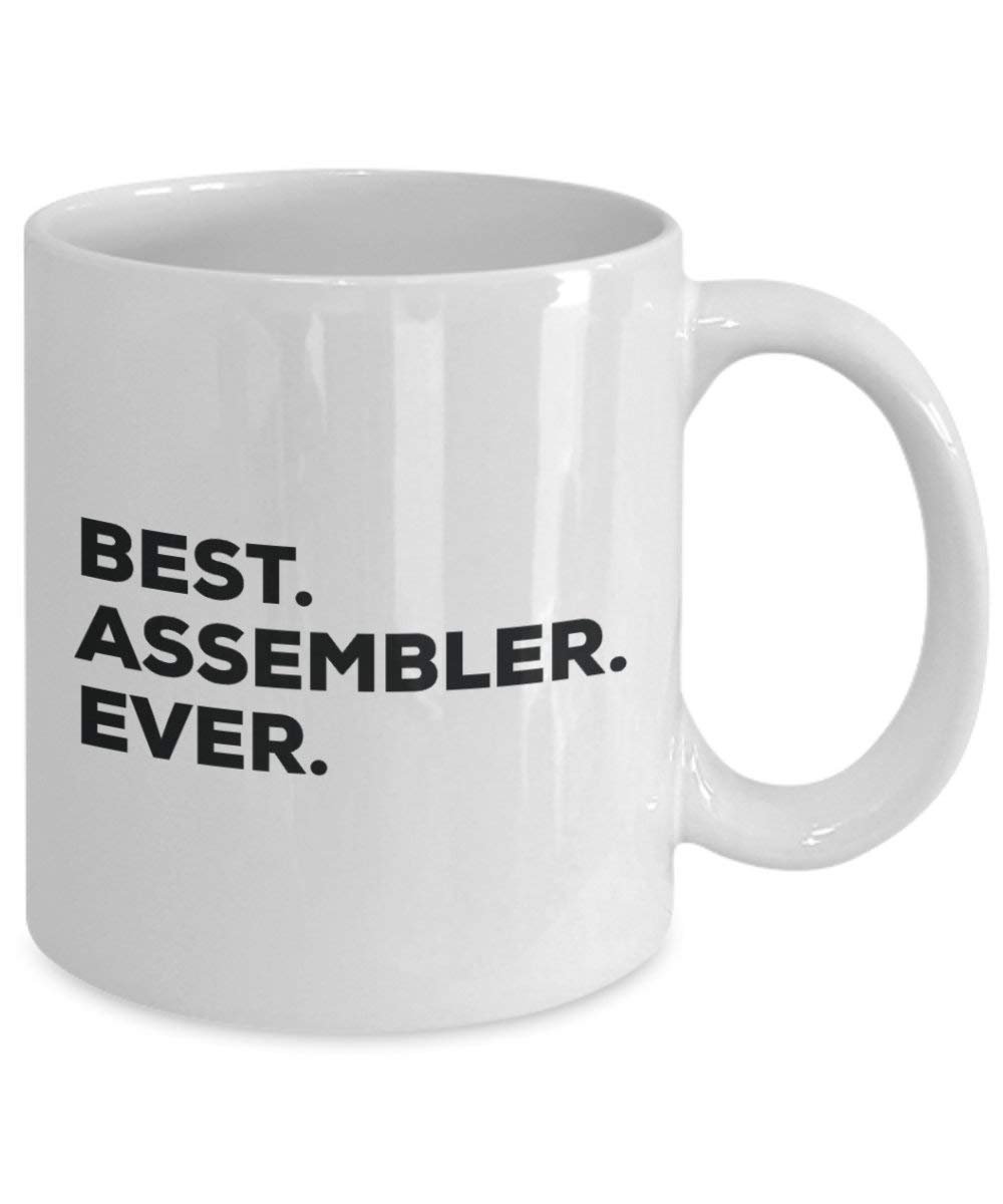 Meilleur assembler jamais Mug rigolo – Tasse à café – Thank You Appréciation pour Noël Anniversaire Vacances Cadeau unique idées 15oz blanc