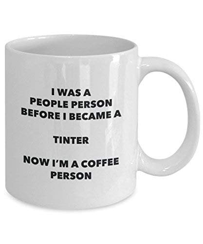 Tinter Coffee Person Mug - Funny Tea Cocoa Cup - Birthday Christmas Coffee Lover Cute Gag Gifts Idea