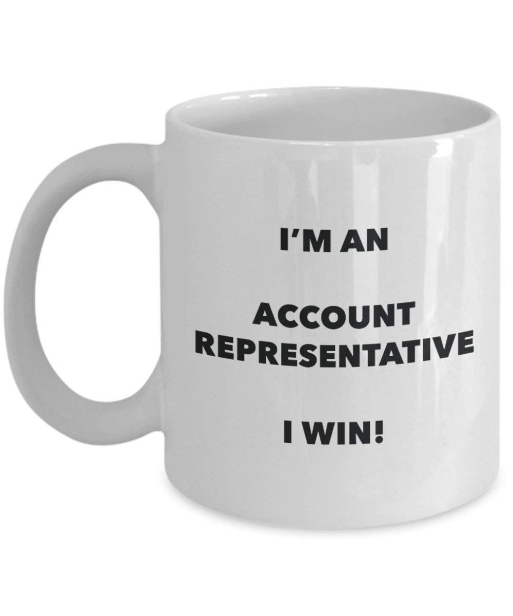 Konto Vertreter Tasse – Ich bin ein Konto Vertreter I Win. – Funny Kaffeetasse – Neuheit Geburtstag Weihnachten Gag Geschenke Idee 11oz weiß