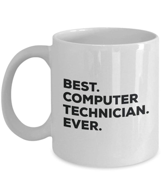 Best Computer Techniker Ever Tasse – Funny Coffee Cup – Thank You Anerkennung für Weihnachten Geburtstag Urlaub Einzigartiges Geschenk Ideen