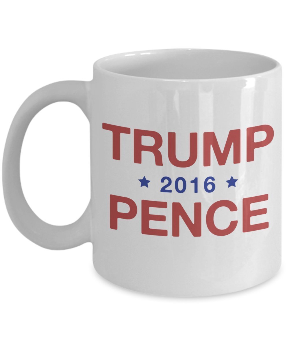 Trump Pence Mug - Funny Tea Hot Cocoa Coffee Cup - Novelty Birthday Christmas Anniversary Gag Gifts Idea