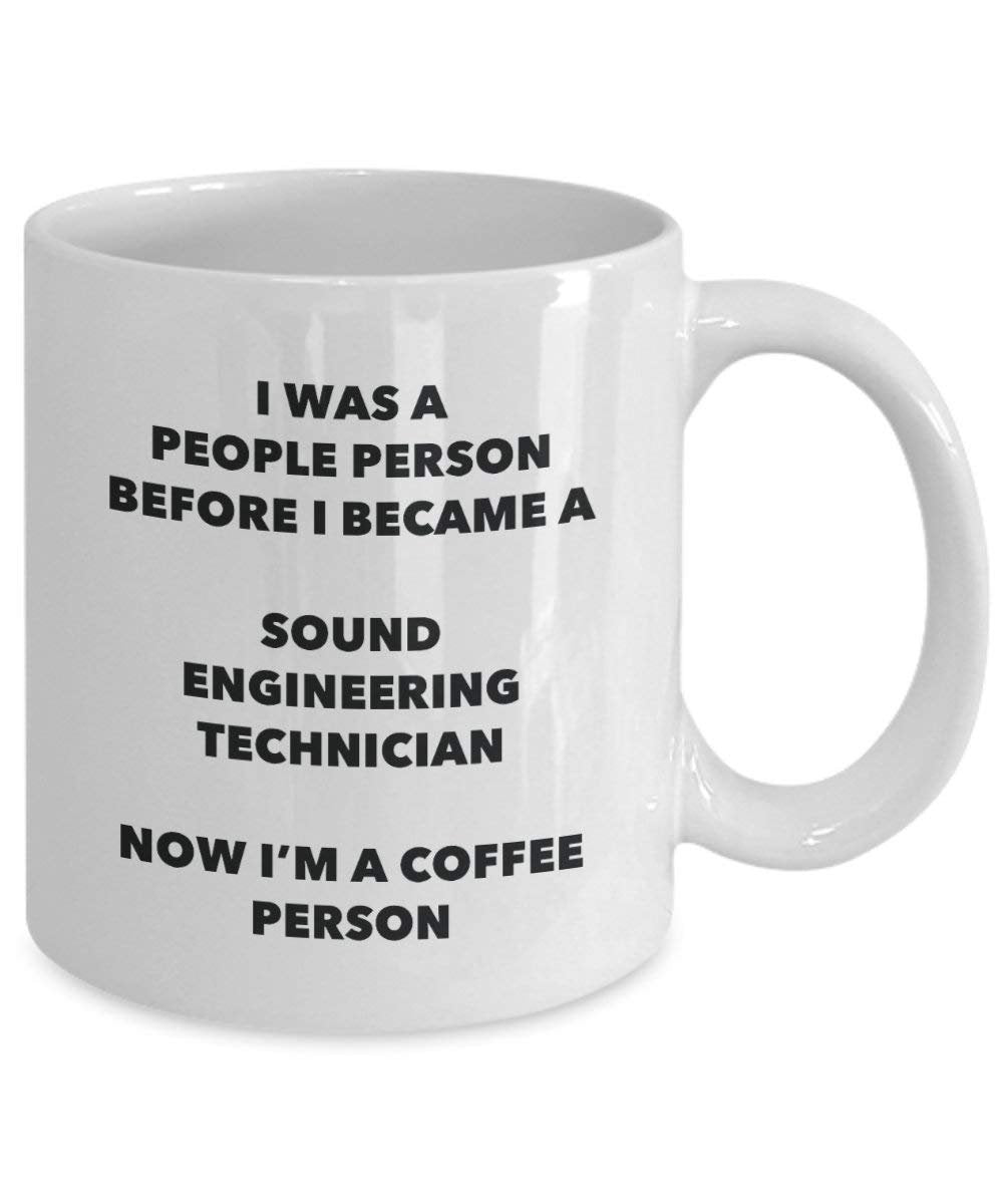 Sound Engineering Technician Kaffee Person Tasse – Funny Tee Kakao-Tasse – Geburtstag Weihnachten Kaffee Lover Cute Gag Geschenke Idee 11oz weiß