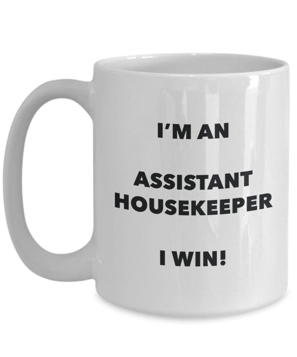 Assistant Housekeeper Bougie Mug – Je suis un Assistant Housekeeper Bougie I Win. – Funny Tasse à café – Fantaisie anniversaire Idée de Gag cadeaux de Noël 15oz blanc