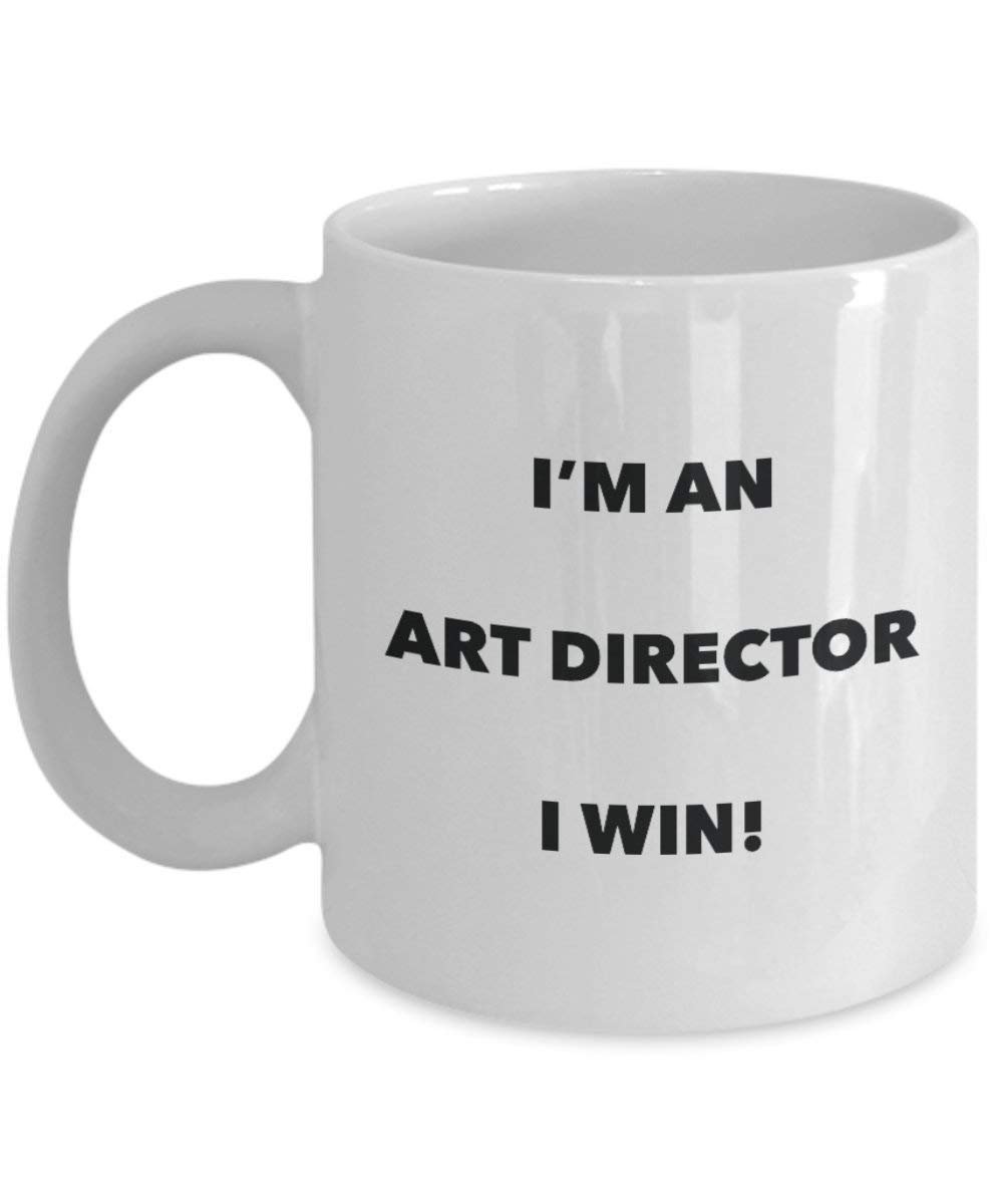 Art Director mug – I' m An Art Director i Win. – Funny Coffee Cup – novelty Birthday Christmas GAG regalo idea 11oz Infradito colorati estivi, con finte perline