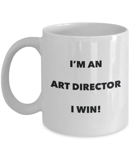 Art Director mug – I' m An Art Director i Win. – Funny Coffee Cup – novelty Birthday Christmas GAG regalo idea 11oz Infradito colorati estivi, con finte perline