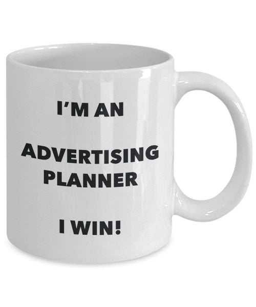 Werbung Planer Tasse – Ich bin ein Werbung Planer I Win. – Funny Kaffeetasse – Neuheit Geburtstag Weihnachten Gag Geschenke Idee