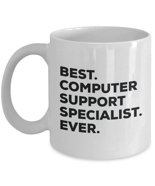 Best Computer unterstützt Specialist Ever Tasse – Funny Coffee Cup – Thank You Anerkennung für Weihnachten Geburtstag Urlaub Einzigartiges Geschenk Ideen