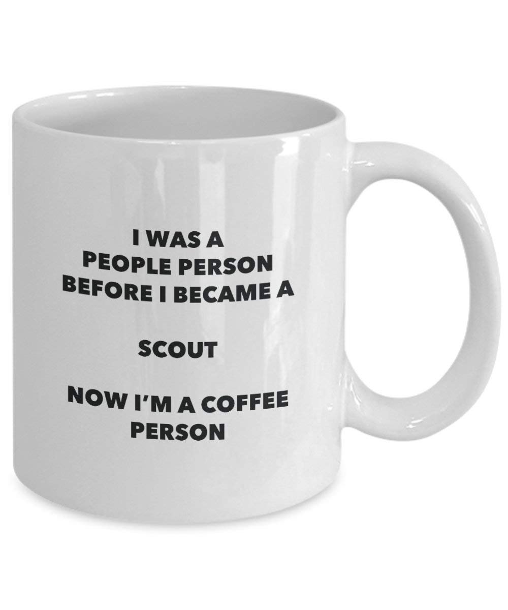 Scout Coffee Person Mug - Funny Tea Cocoa Cup - Birthday Christmas Coffee Lover Cute Gag Gifts Idea