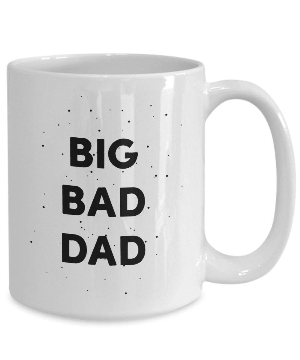 Big Bad Dad Tasse – Funny Tee Hot Cocoa Kaffeetasse – Neuheit Geburtstag Weihnachten Jahrestag Gag Geschenke Idee