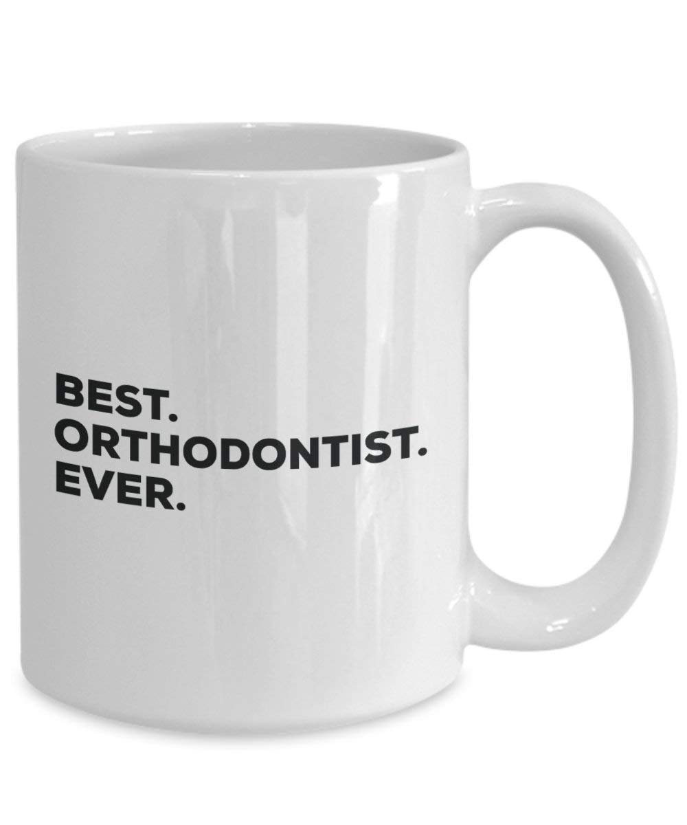 Best Kieferorthopäden Ever Tasse, Funny Coffee Cup – Thank You Anerkennung für Weihnachten Geburtstag Urlaub Einzigartiges Geschenk Ideen 15oz weiß