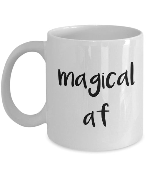 Magical af Mug - Funny Tea Hot Cocoa Coffee Cup - Novelty Birthday Gift Idea