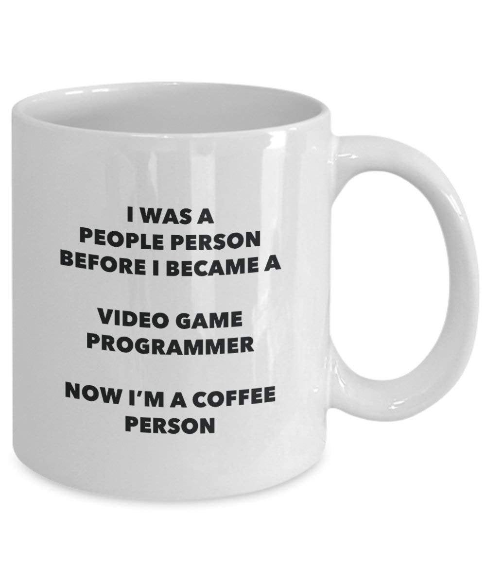 Video Game Programmer Coffee Person Mug - Funny Tea Cocoa Cup - Birthday Christmas Coffee Lover Cute Gag Gifts Idea