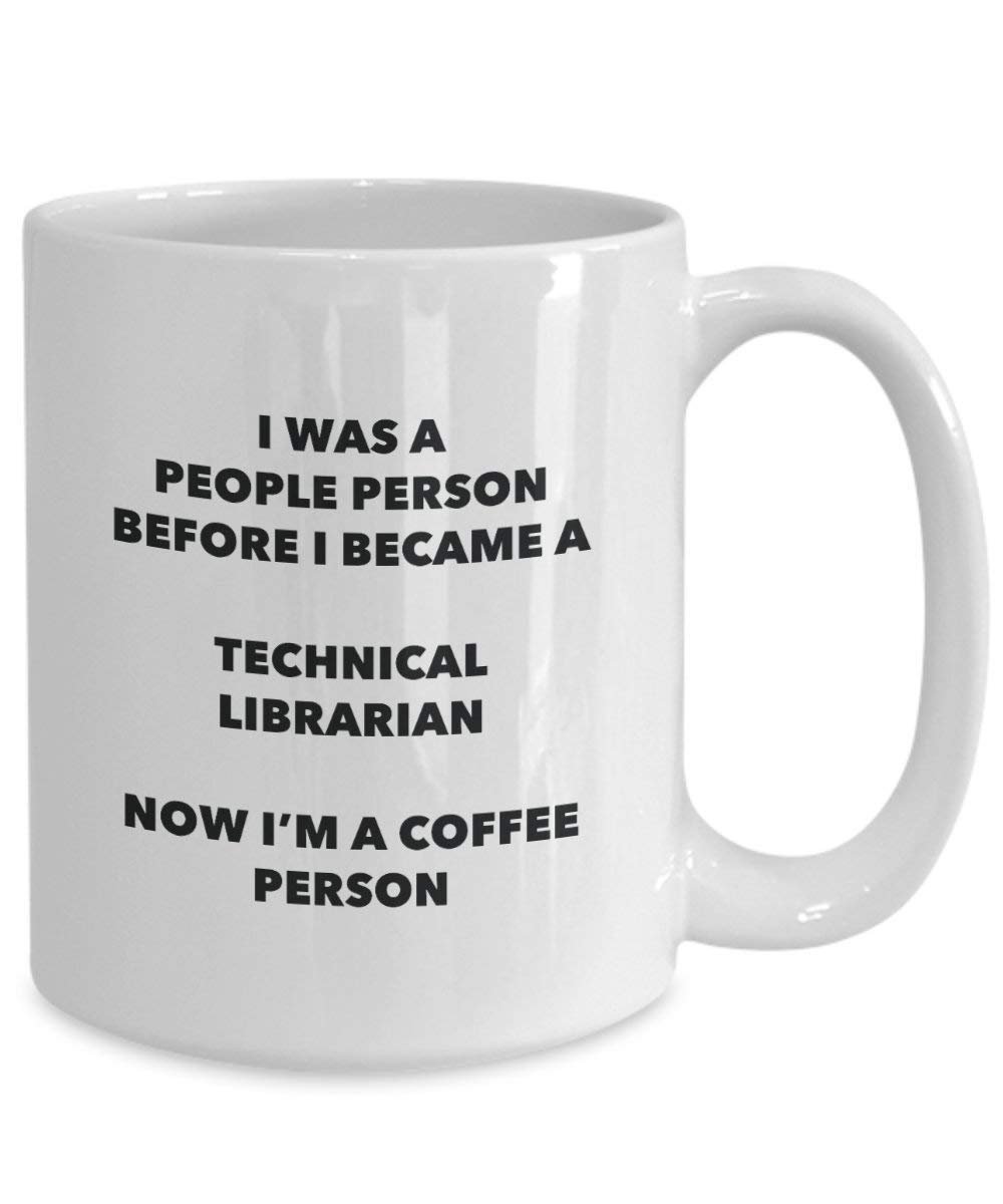 Technische Bibliothekar Kaffee Person Tasse – Funny Tee Kakao-Tasse – Geburtstag Weihnachten Kaffee Lover Cute Gag Geschenke Idee