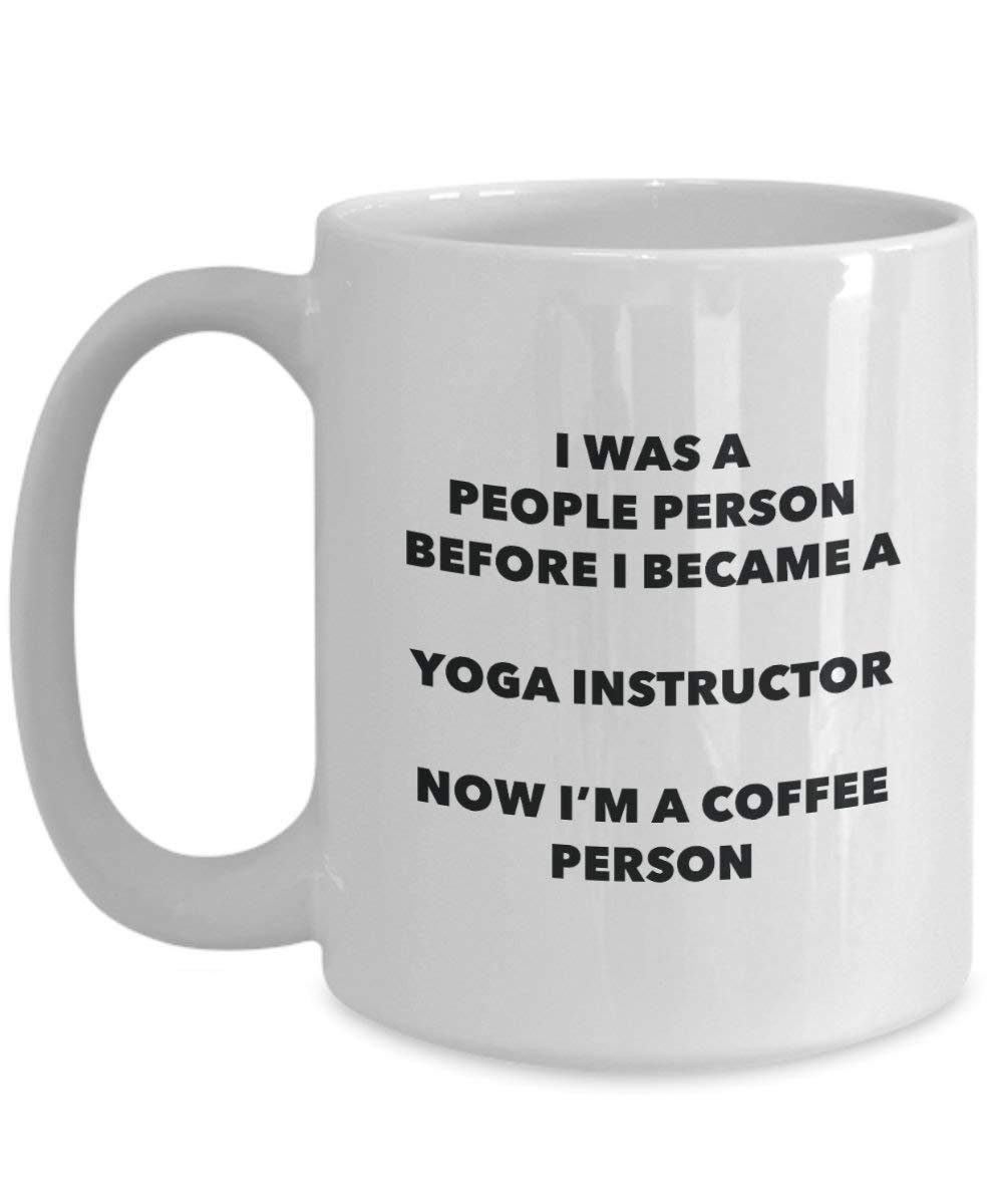 Yoga Instructor Coffee Person Mug - Funny Tea Cocoa Cup - Birthday Christmas Coffee Lover Cute Gag Gifts Idea