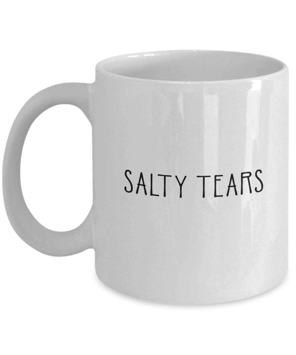 Salty Tears Mug - Funny Tea Hot Cocoa Coffee Cup - Novelty Birthday Christmas Anniversary Gag Gifts Idea
