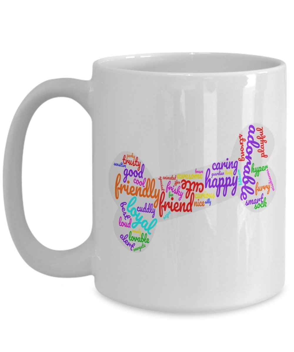Kaffeetasse mit Aufschrift"Wolken", Geschenkidee