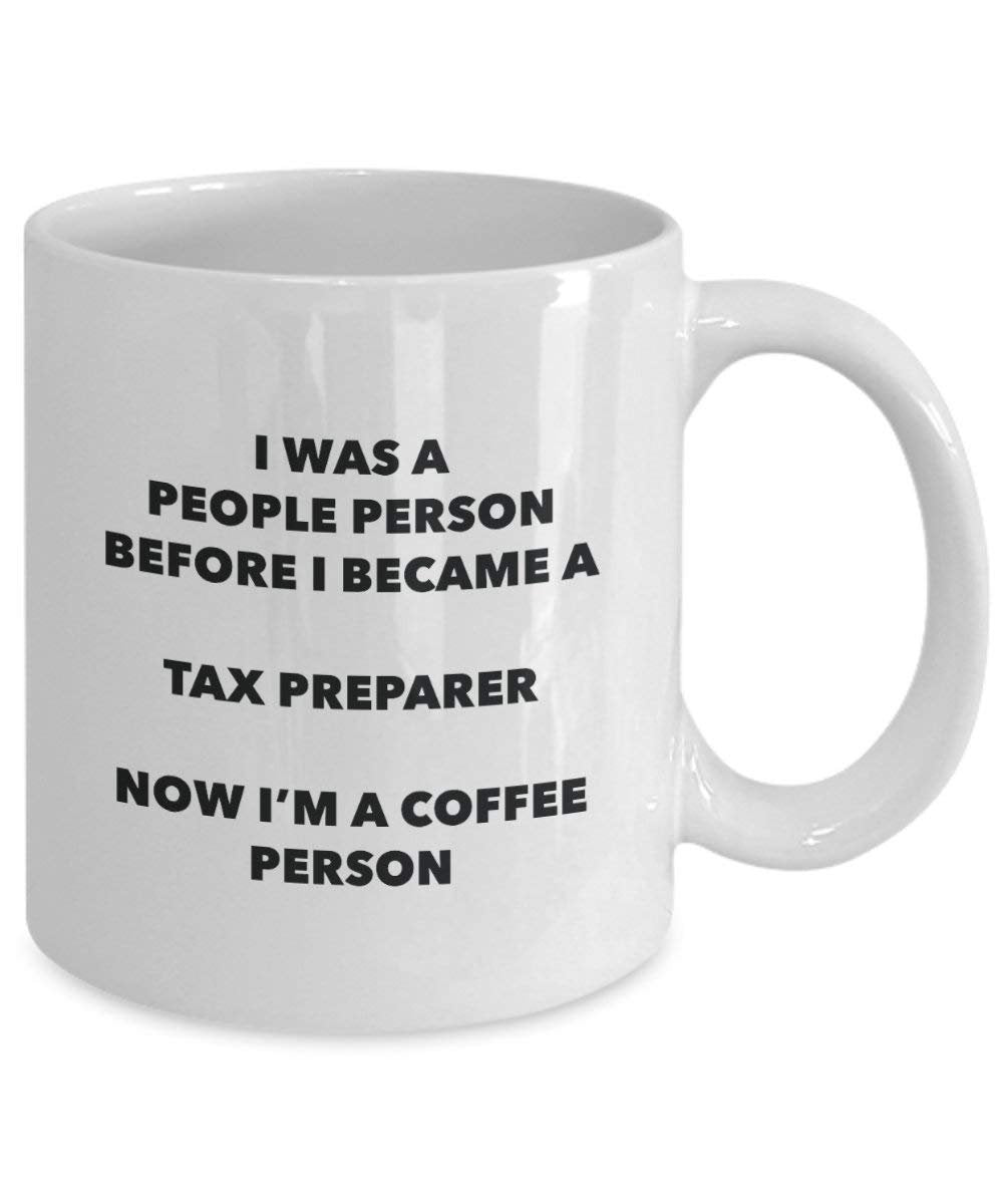 Tax Vorbereiter Kaffee Person Tasse – Funny Tee Kakao-Tasse – Geburtstag Weihnachten Kaffee Lover Cute Gag Geschenke Idee 15oz weiß