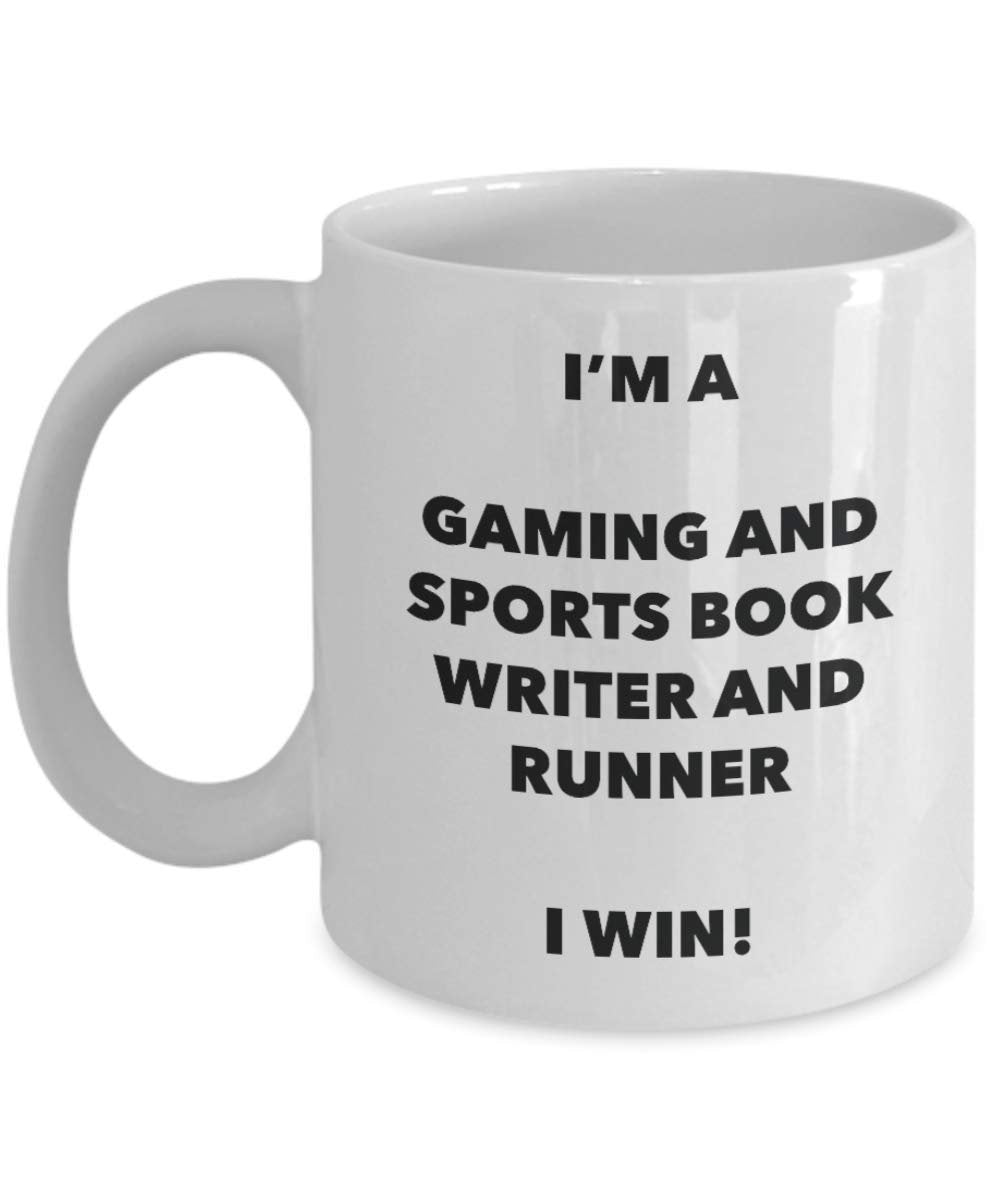 I'm a Gaming And Sports Book Writer And Runner Mug I win - Funny Coffee Cup - Novelty Birthday Christmas Gag Gifts Idea